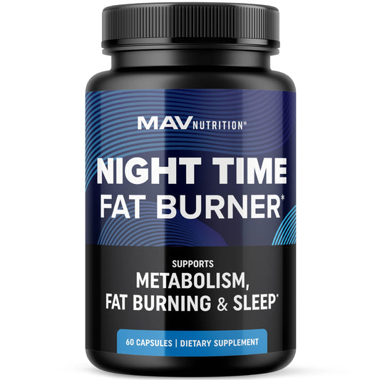 Night Time Fat Burner for Weight Loss Support & Sleep Aid | Appetite Suppressant Carb Blocker Overnight Metabolism Booster for Stomach Fat Burner & Night Shred with Melatonin | Non-GMO Vegan 60ct