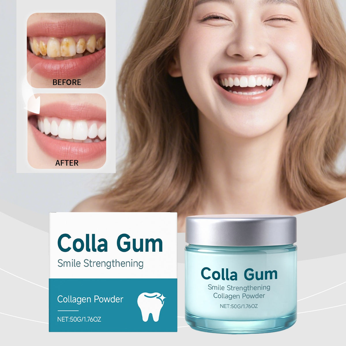 Collagen Tooth Whitening Powder 50g